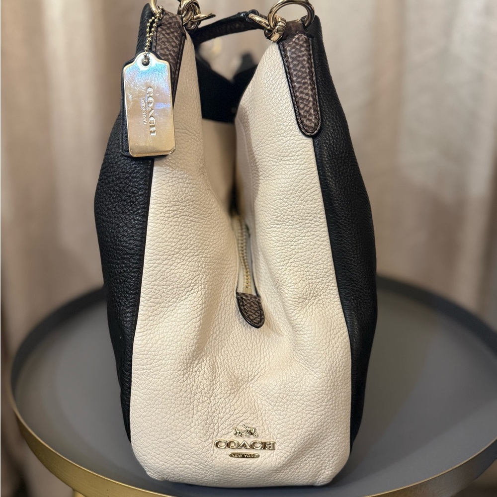 Coach Lexy Python Black Leather Shoulder Bag - image 2